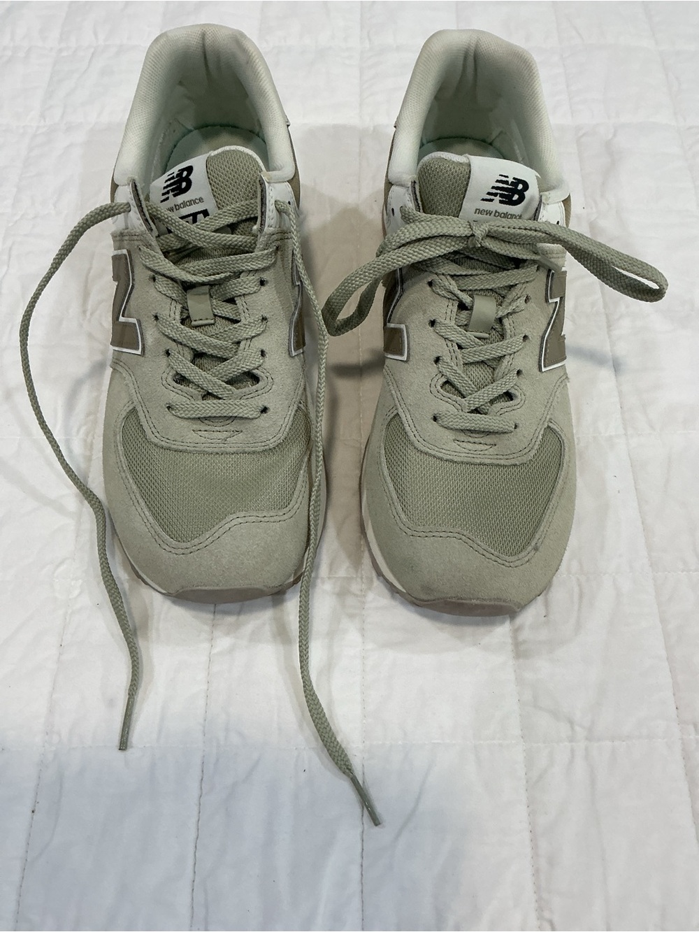 New Balance Men’s Athletic Sneakers - Light Olive/Beige